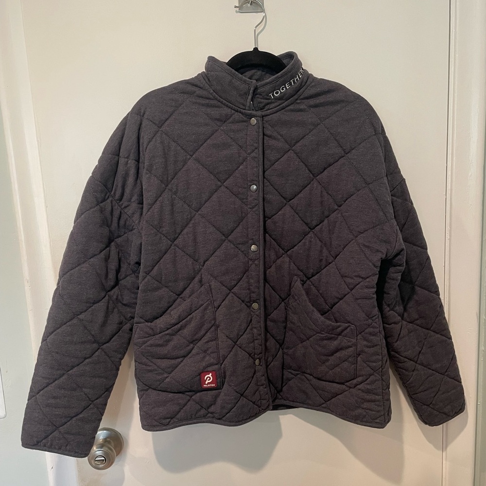 Peloton Quilted Snap Button Jacket - Large - image 5